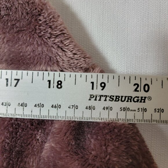 32 Degrees Heat Womens Sherpa Jacket Size 2XL Long Sleeve Full Zip Light Plum - Picture 7 of 12